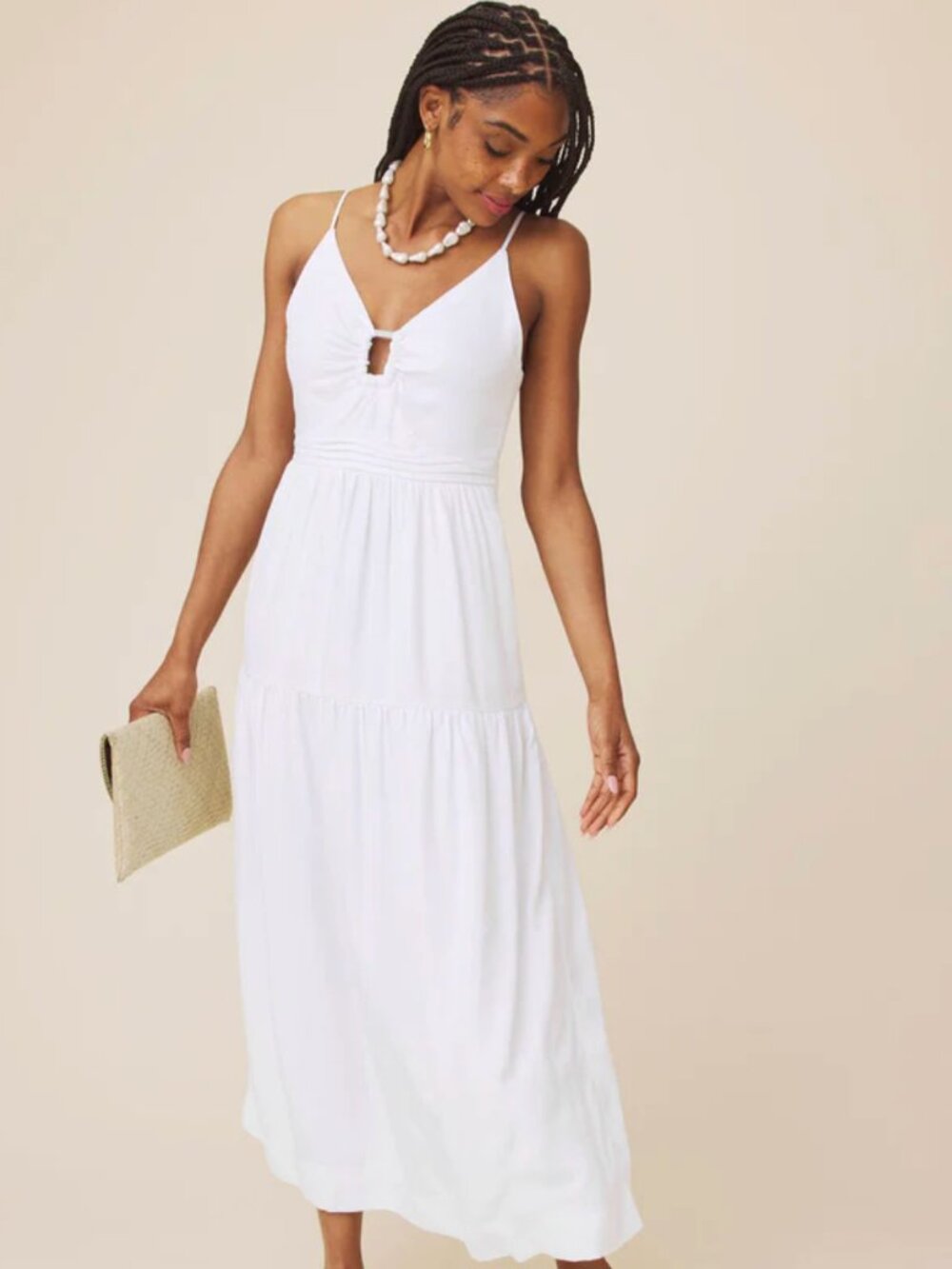 Splendid Darcy WHite Maxi Dress Size XS. NWT!
